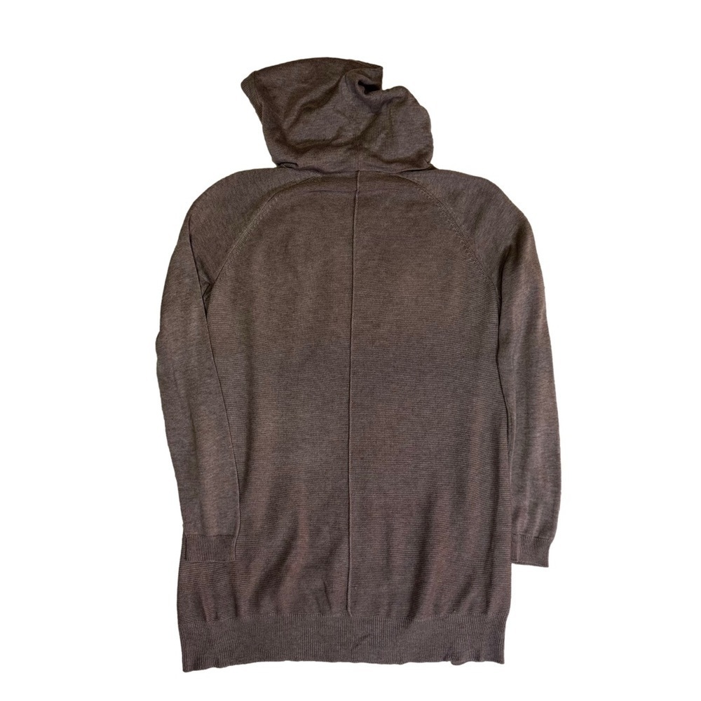 Laurie Felt Gray Hooded Sweater Cashmere Blend Size XS Ribbed Cuffs and Hem NWOT - Picture 4 of 12